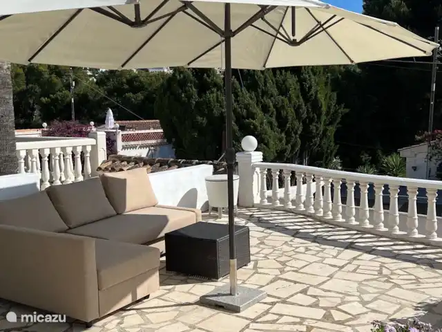 Location de Vacances Espagne, Costa Blanca, Benissa, appartement - Appartement àVilla El Loto Blanco  La terrasse de la piscine.