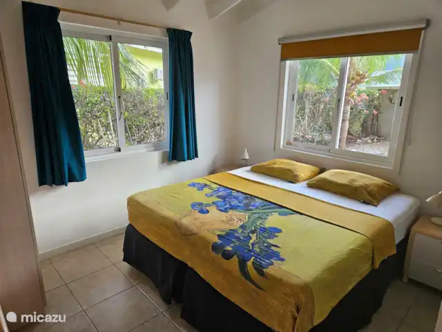 Villa Karawara en Curazao, Bandabou (oeste), Cas Abao - casa vacacional Dormitorio con cama doble
