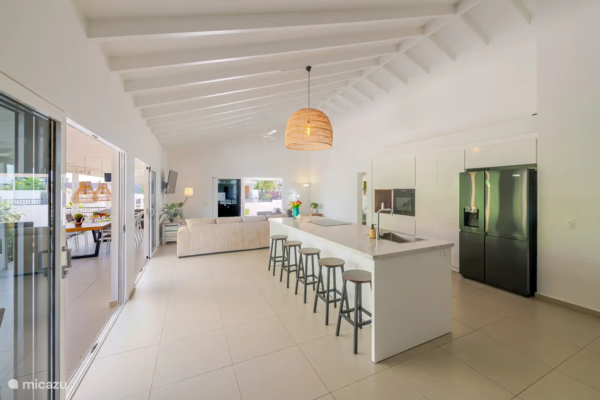 Kitchen and living room