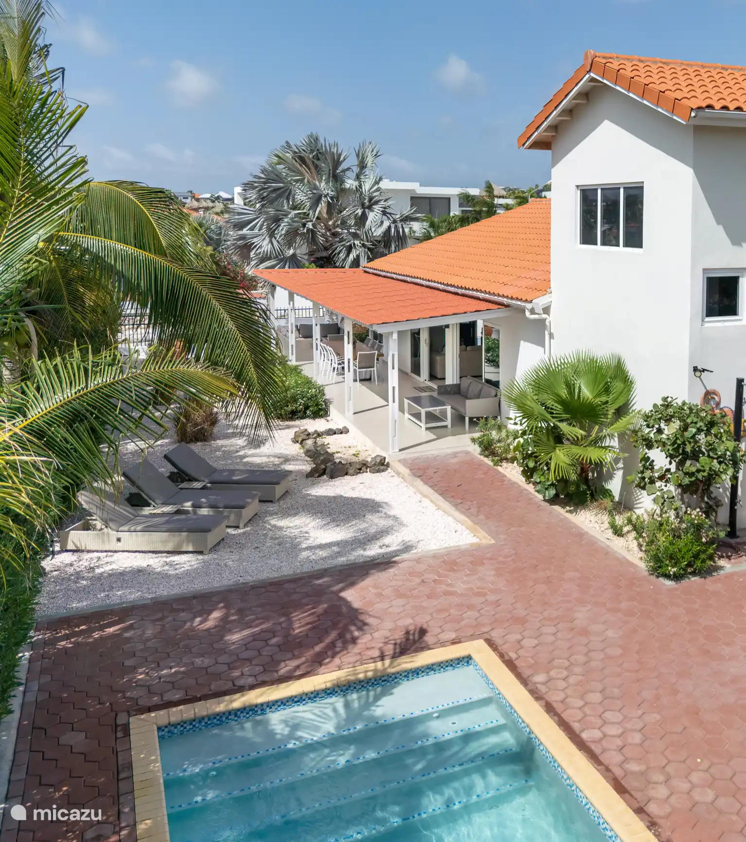 villa huren in Curaçao, Banda Ariba (oost), Jan Thiel – Tropische Villa Curoyal bij strand