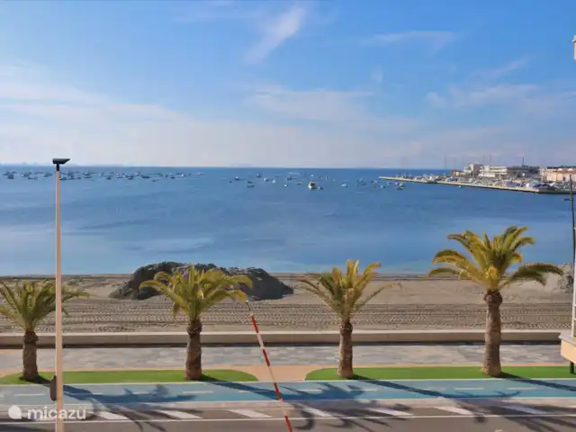 Vue sur la mer directement sur la plage | Espagne, Costa Cálida, Lo Pagán - appartement Vue depuis le balcon