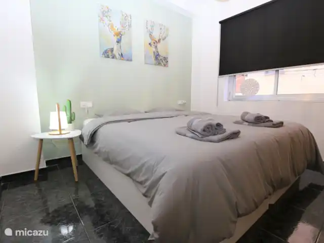 Vue sur la mer directement sur la plage | Espagne, Costa Cálida, Lo Pagán - appartement Chambre avec lit double