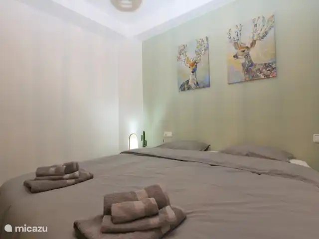 Vue sur la mer directement sur la plage | Espagne, Costa Cálida, Lo Pagán - appartement Chambre avec lit double