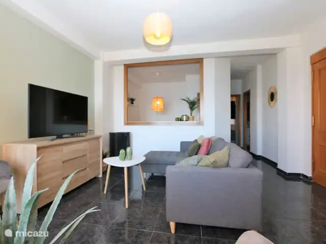 Vue sur la mer directement sur la plage | Espagne, Costa Cálida, Lo Pagán - appartement Salon