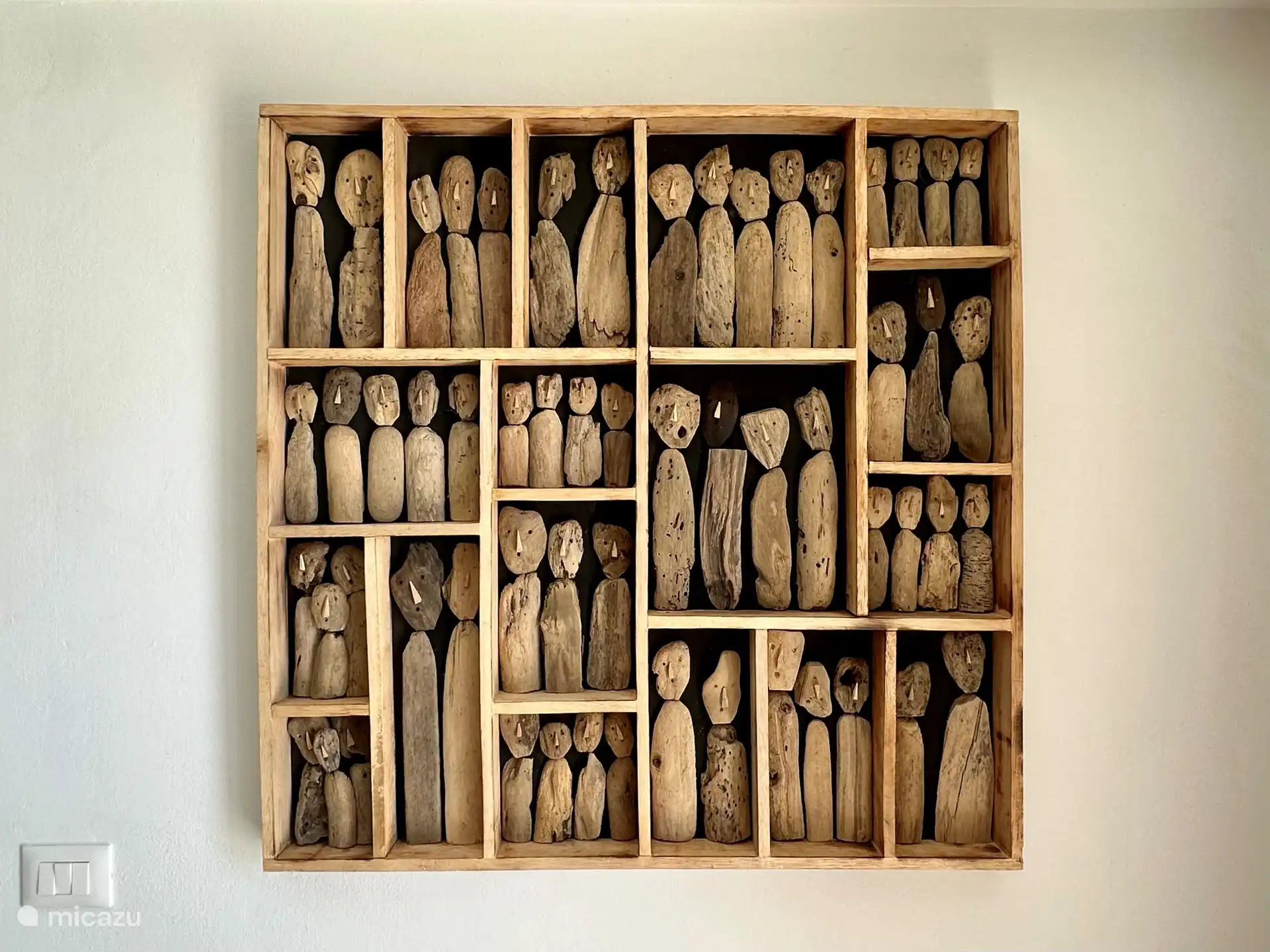 Ein Kunstwerk im Wohnzimmer