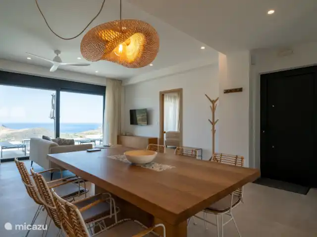 Villa Gian Maria en Grecia, Creta, Mariou - villa La espaciosa mesa de comedor