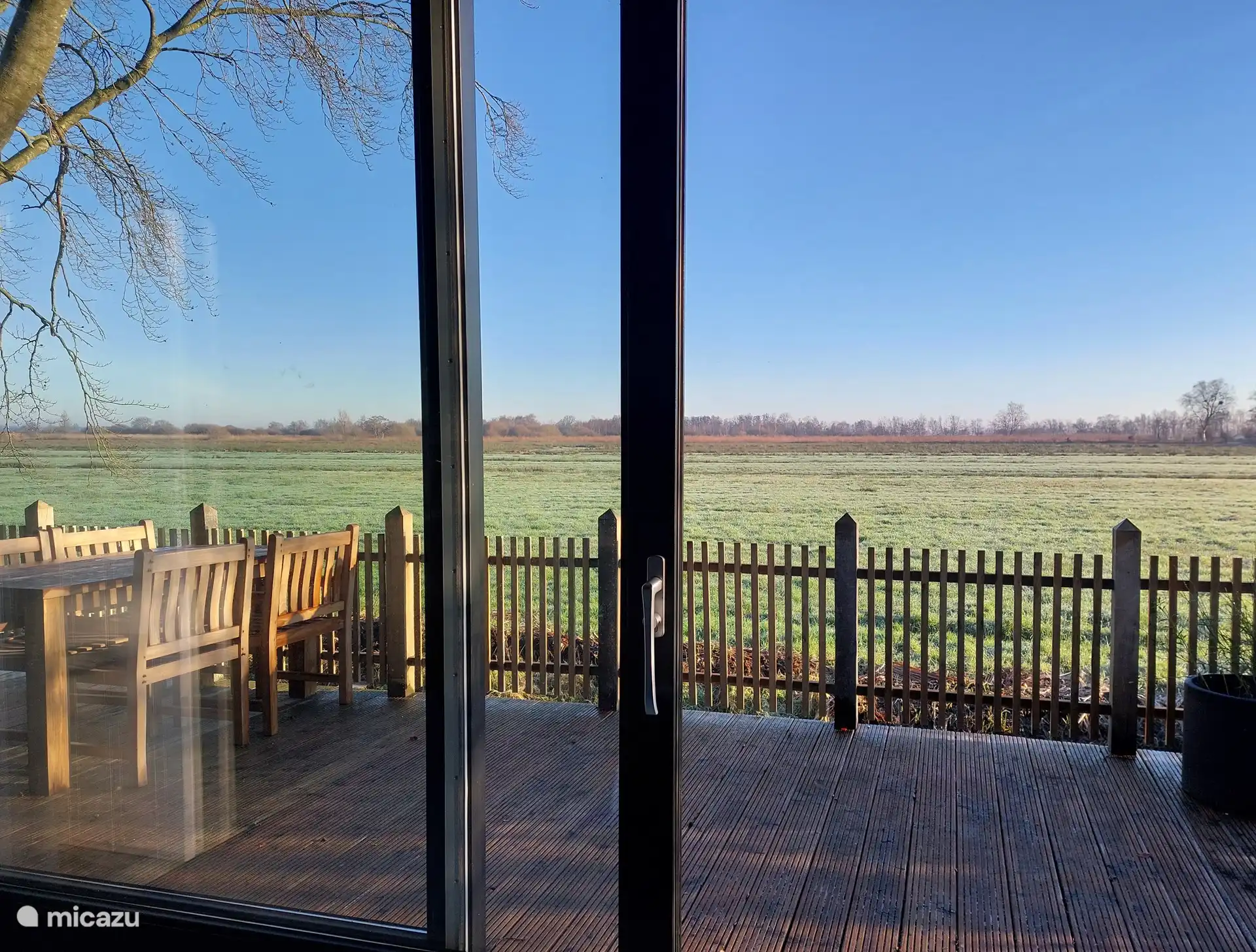 View from the living room during the winter