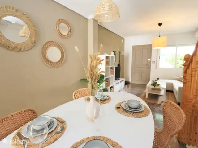 Location de Vacances Espagne, Murcia, San Pedro del Pinatar, maison de vacances - Maison mitoyenne à San Pedro del Pinatar  Salon avec salle à manger