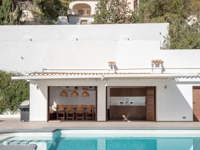 Villa El Panorama | Espagne, Costa Blanca, Moraira - villa Casita pour déjeuner à l’abri du soleil avec cuisine complète et table pour 12 personnes