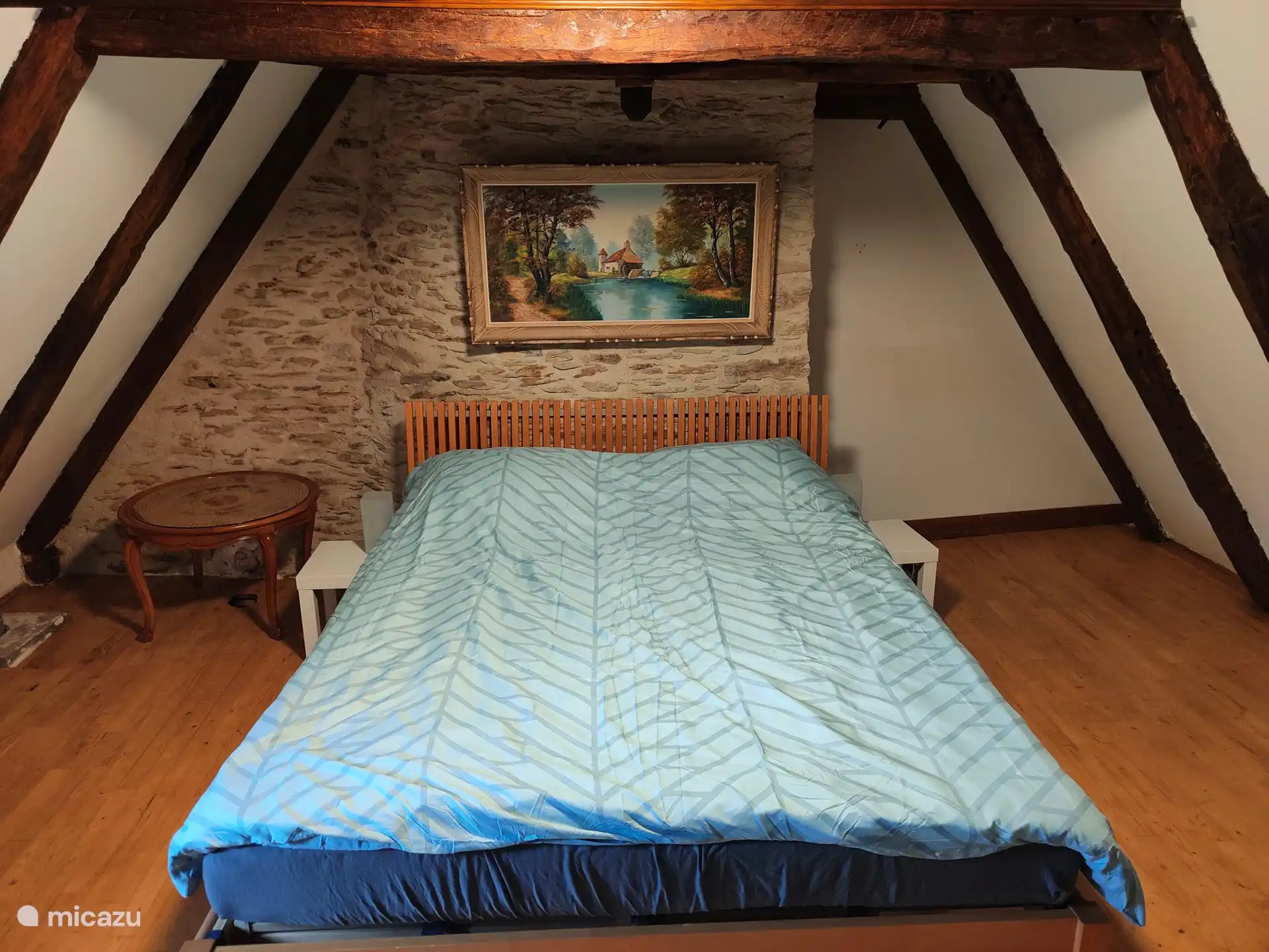 Das zweite Schlafzimmer mit einem 140x200 Bett