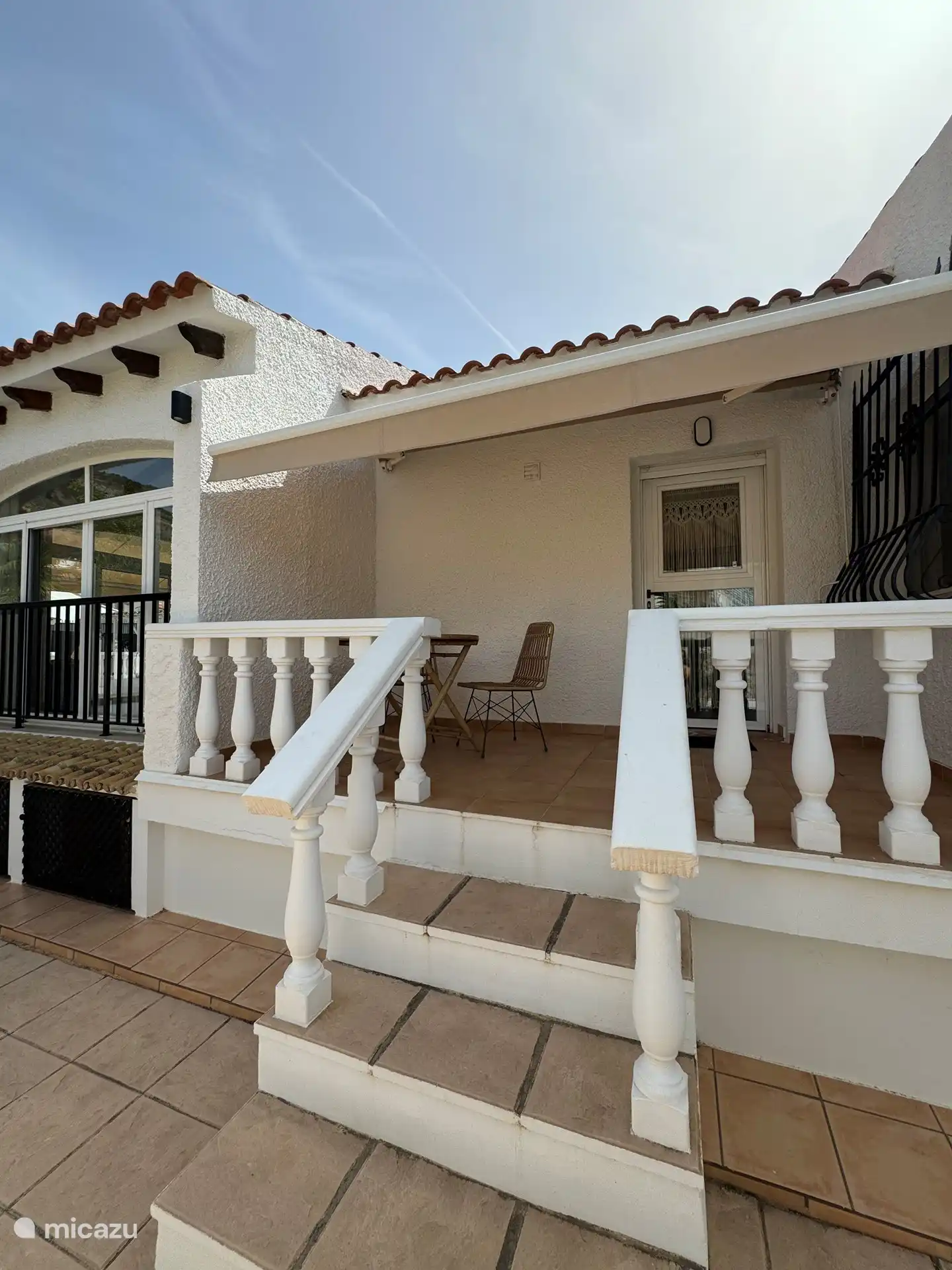 Balkon auf der Küchenseite