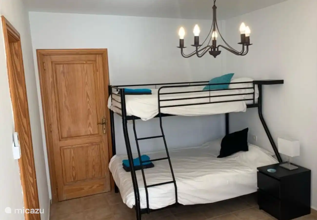 Bedroom with two bunk beds