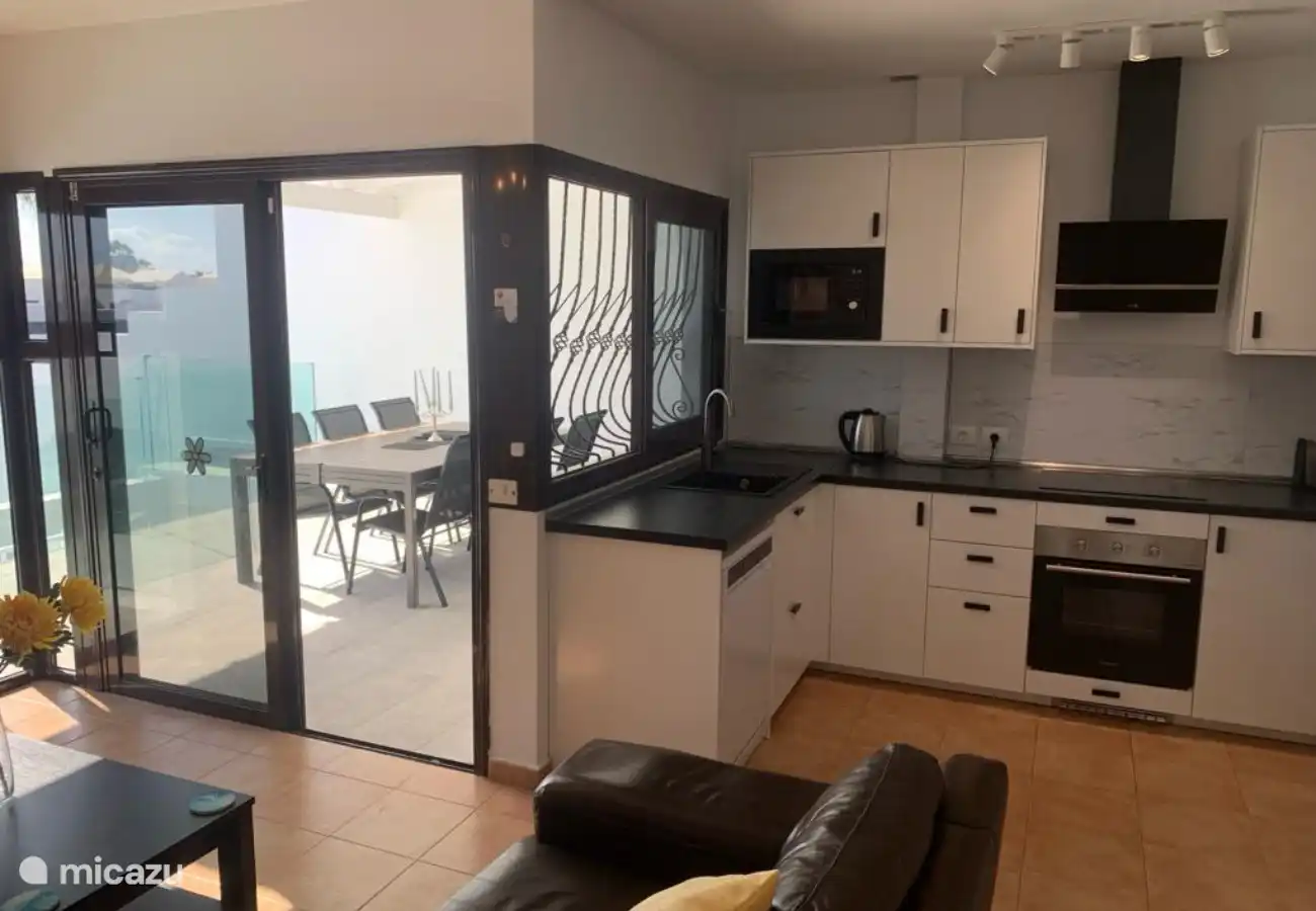 From the living room you can walk straight onto the terrace