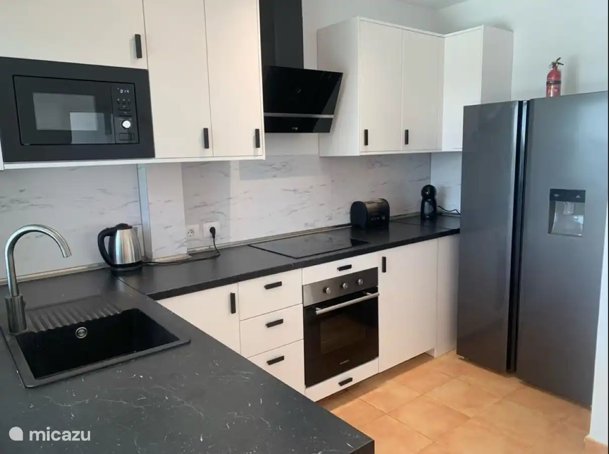 The kitchen has plenty of space