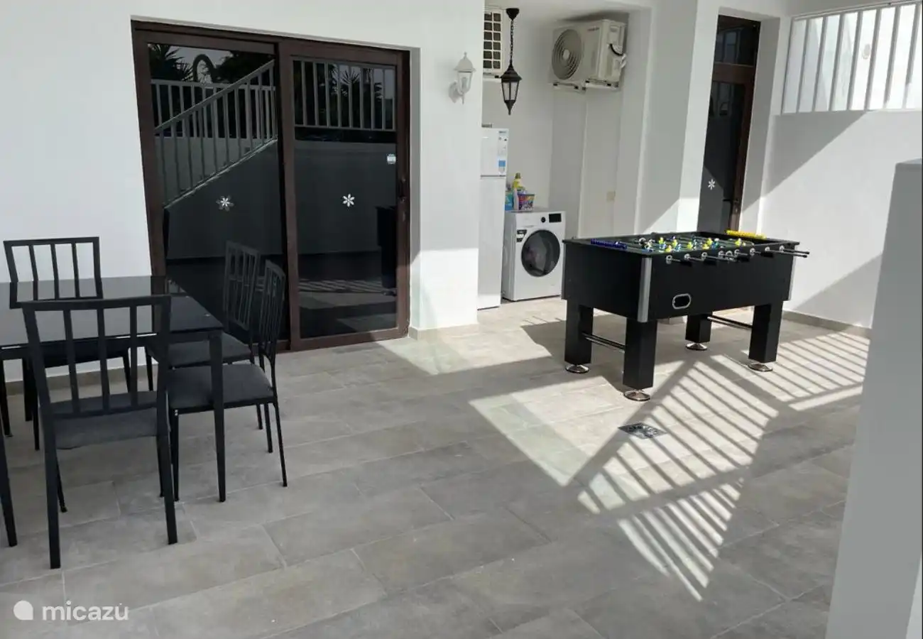 There is also a foosball table at the villa