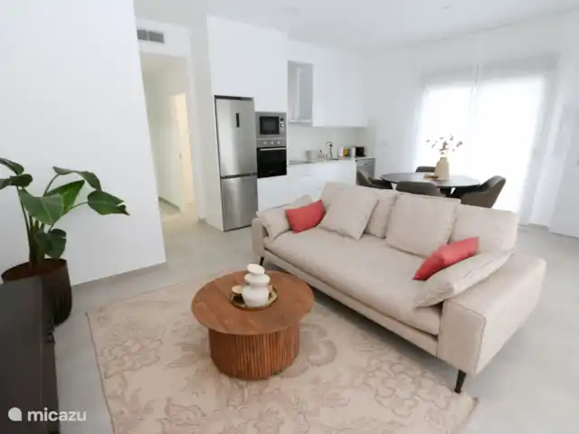 Villamar dichtbij alles op Zuid huren in Spanje, Murcia, San Pedro del Pinatar - appartement Zithoek om heerlijk TV te kijken.