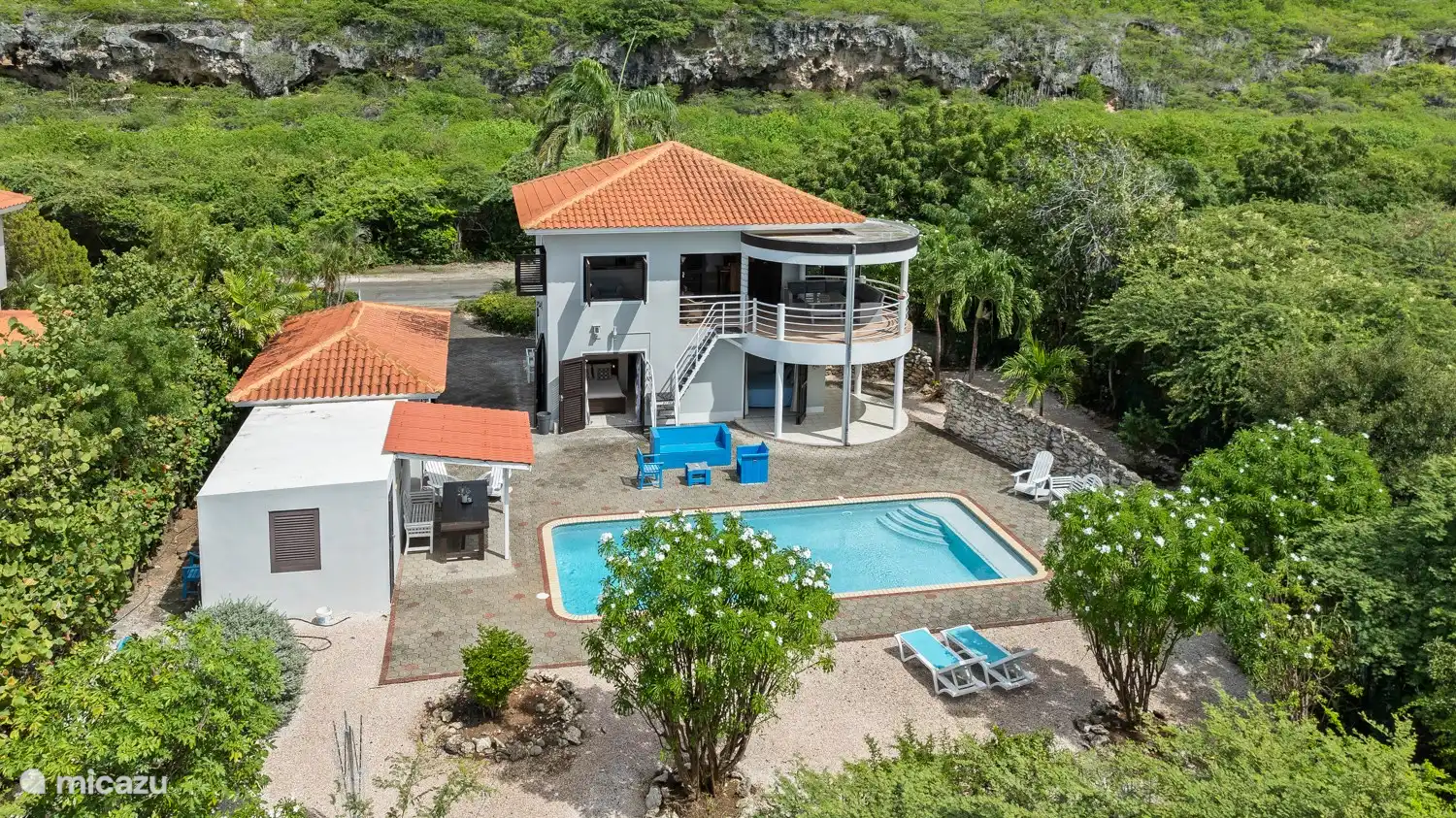 Rückseite der Villa