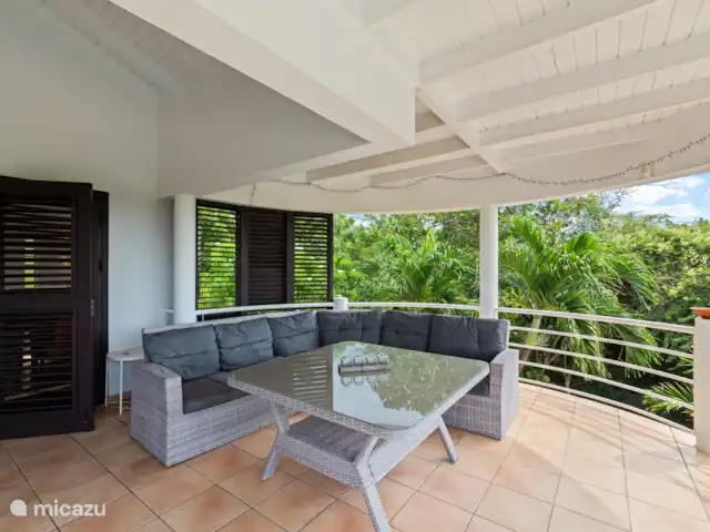 Cas Coral en Curazao, Bandabou (oeste), Coral Estate, Rif St.Marie - villa Bonita sala de estar