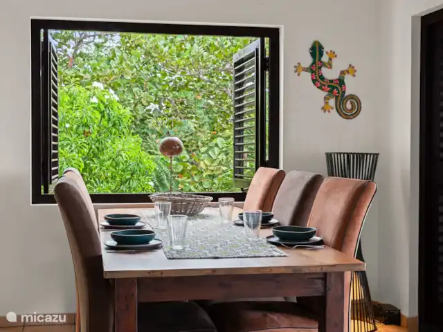 Cas Coral en Curazao, Bandabou (oeste), Coral Estate, Rif St.Marie - villa Comedor