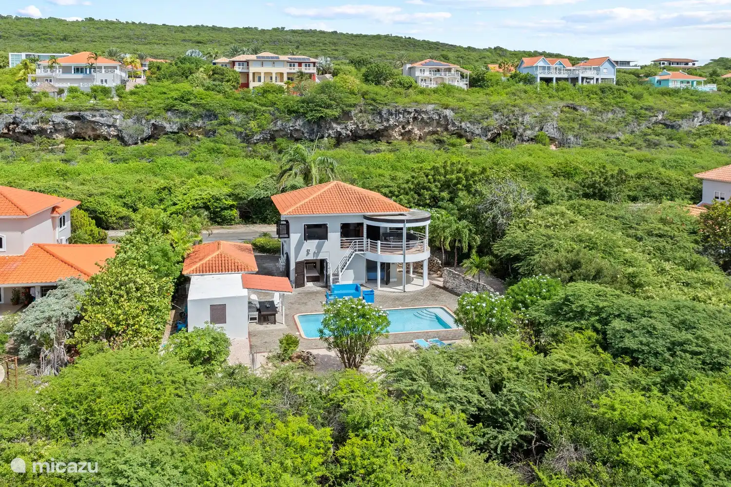 Rückseite der Villa