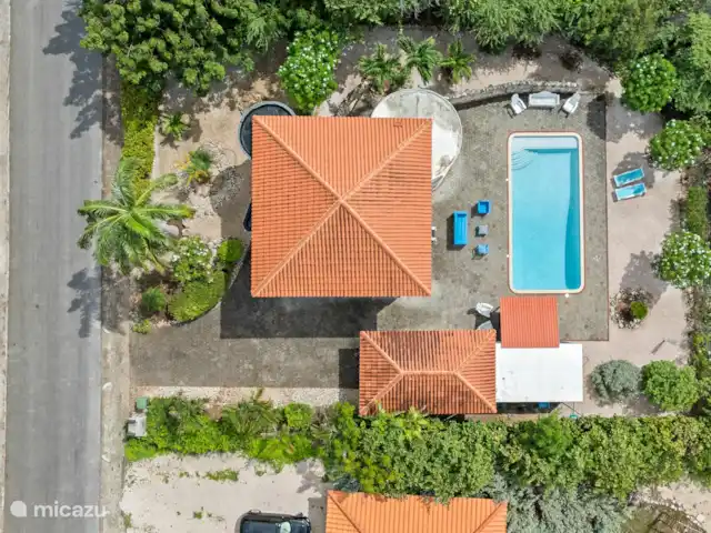 Cas Coral en Curazao, Bandabou (oeste), Coral Estate, Rif St.Marie - villa Visto desde arriba