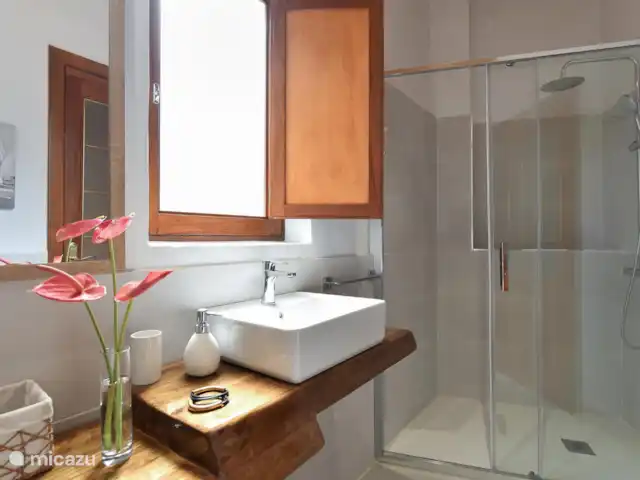 vakantiehuis huren in Spanje, Gran Canaria, Arucas – Finca del Norte  Badkamer met douche