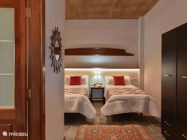 vakantiehuis huren in Spanje, Gran Canaria, Arucas – Finca del Norte  Slaapkamer met twee eenpersoonsbedden
