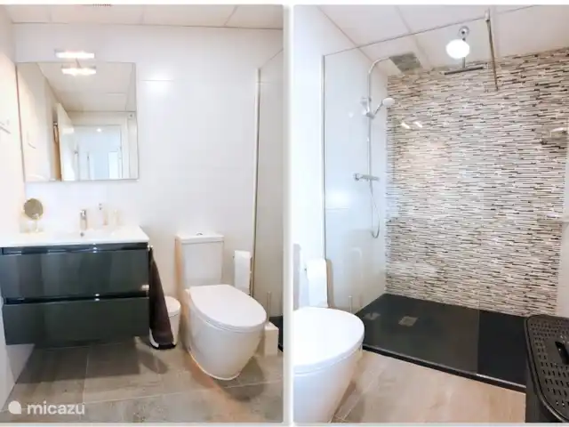 Bungalow luxueux et spacieux | Espagne, Murcia, San Pedro del Pinatar - bungalow Salle de bain avec douche à l’italienne