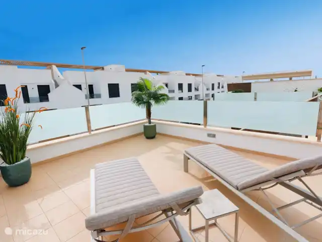 Bungalow luxueux et spacieux | Espagne, Murcia, San Pedro del Pinatar - bungalow Terrasse sur le toit avec chaises longues