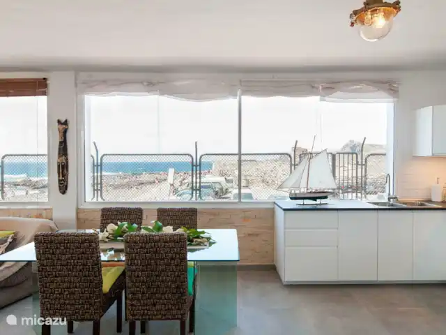 Maison de plage Marina Deluxe | Espagne, Grande Canarie, Agaete - maison de vacances La cuisine a une belle vue