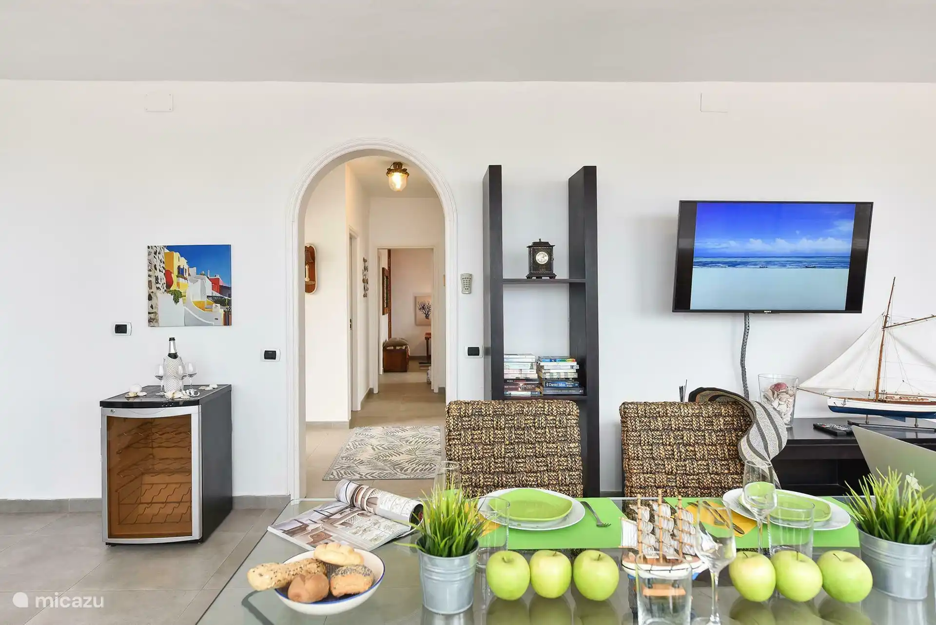 Der Durchgang zu den Schlafzimmern