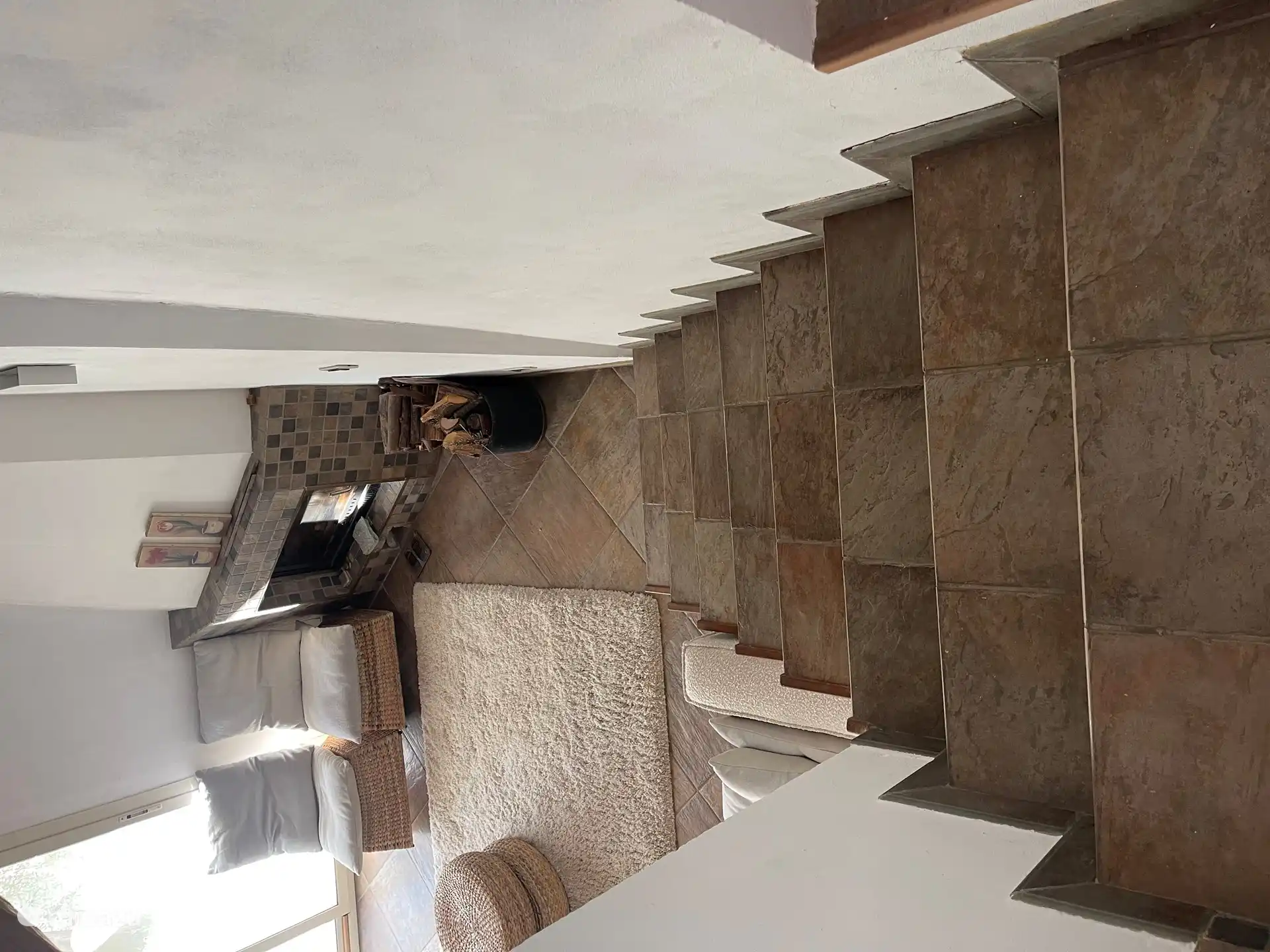 Vom 1. Obergeschoss aus blickt man durch