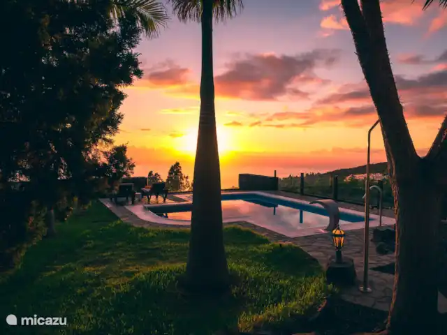 Casa La Capellana | Espagne, La Palma, Tijarafe - maison de vacances Coucher de soleil incroyable