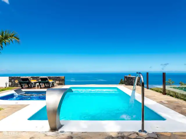 Casa La Capellana | Espagne, La Palma, Tijarafe - maison de vacances Piscine privée avec vue imprenable sur la mer