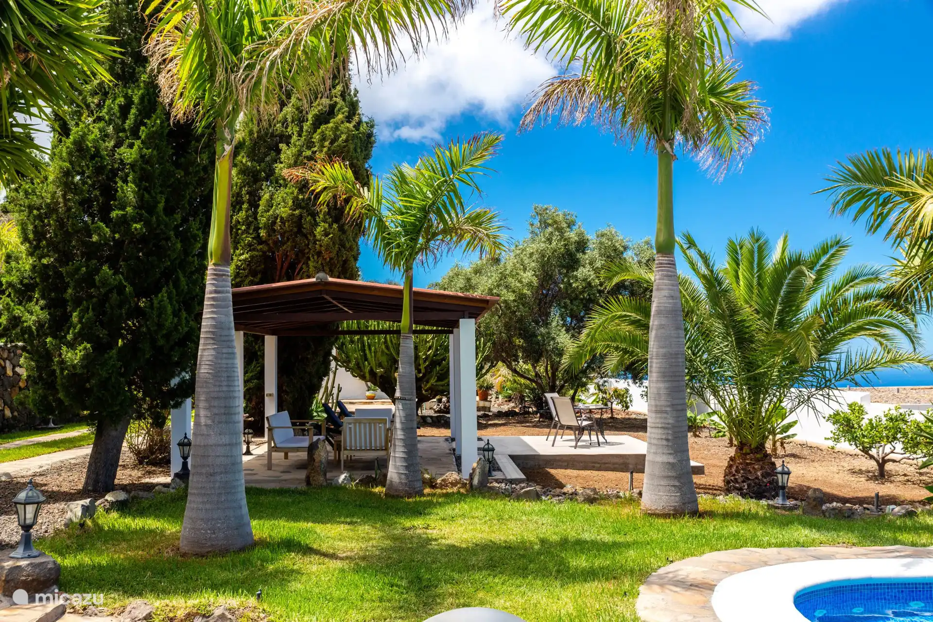 Genießen Sie hier die Sonne oder den Schatten