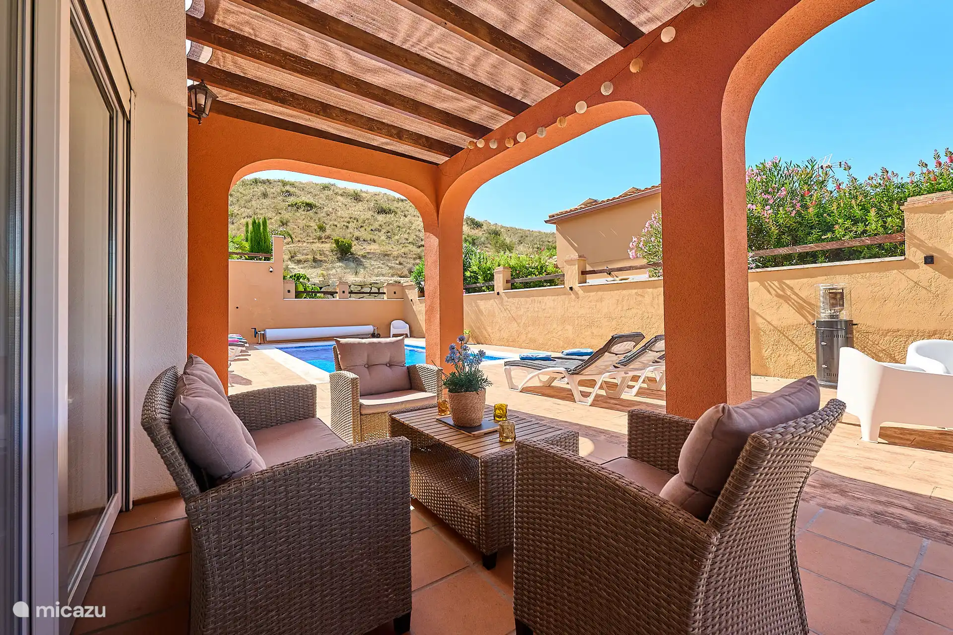 Lounge-Set auf der Veranda