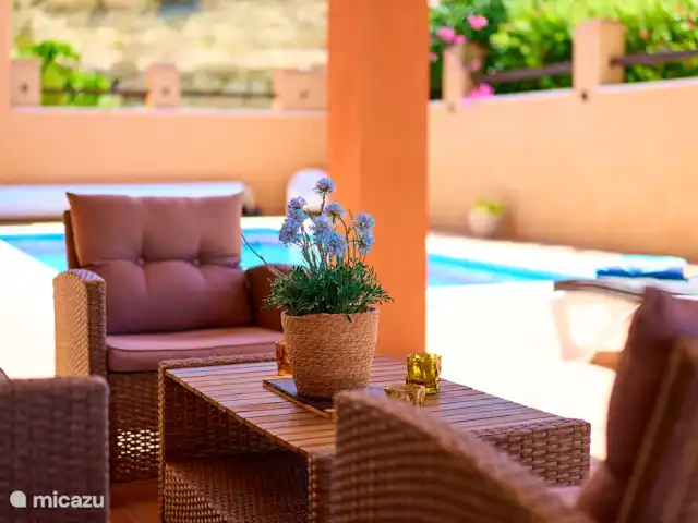 Location de Vacances Espagne, Costa Blanca, Busot, villa - Casa Solera Salon sous la véranda
