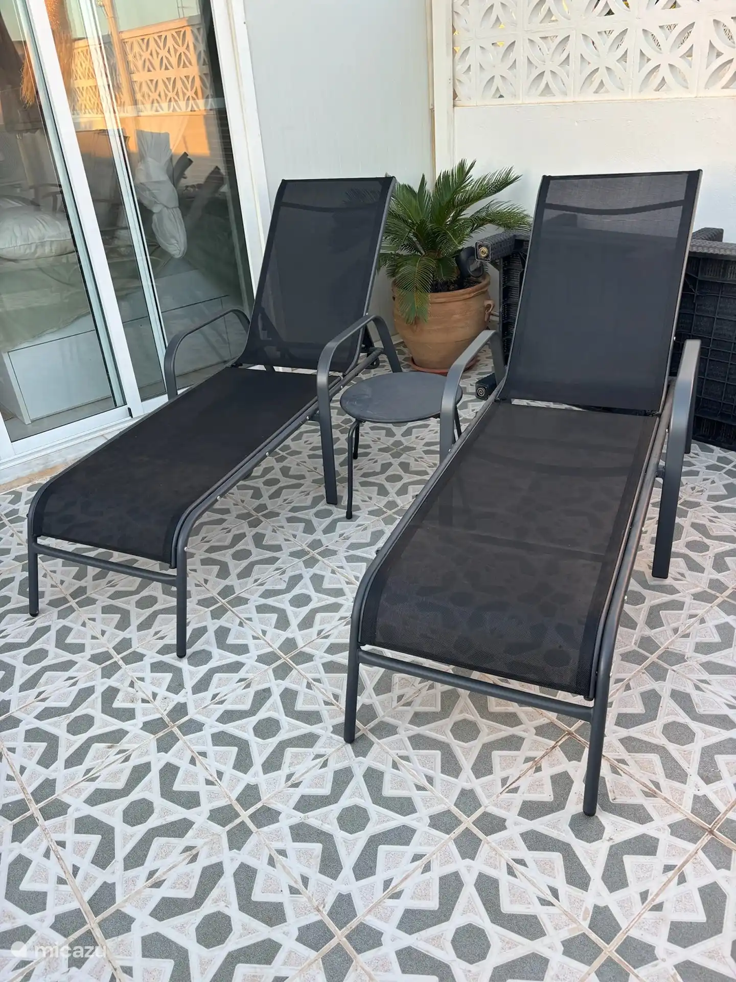 Sonnenliegen Dachterrasse