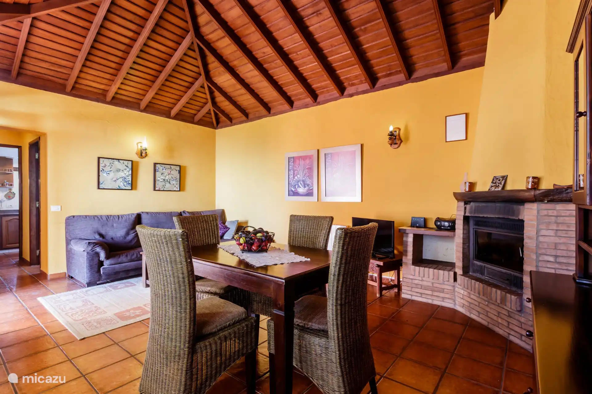 La acogedora sala de estar