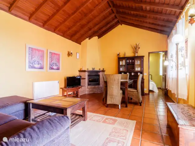 vakantiehuis huren in Spanje, La Palma, Puntagorda – Casa la Verada De gezellige woonkamer