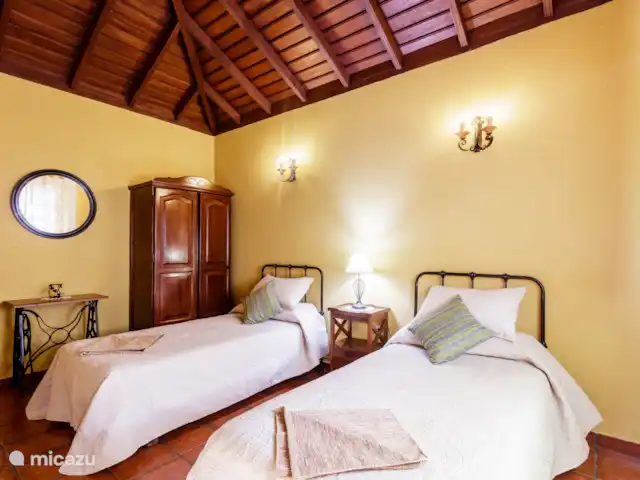 vakantiehuis huren in Spanje, La Palma, Puntagorda – Casa la Verada Slaapkamer met twee eenpersoonsbedden