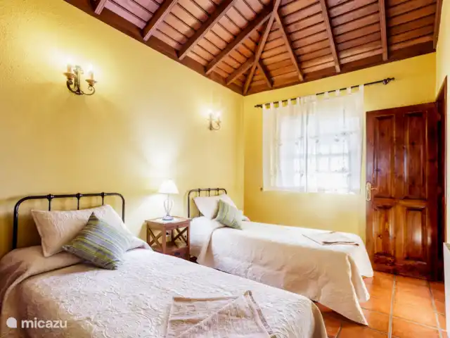 vakantiehuis huren in Spanje, La Palma, Puntagorda – Casa la Verada Slaapkamer met twee eenpersoonsbedden