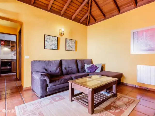 vakantiehuis huren in Spanje, La Palma, Puntagorda – Casa la Verada De gezellige woonkamer