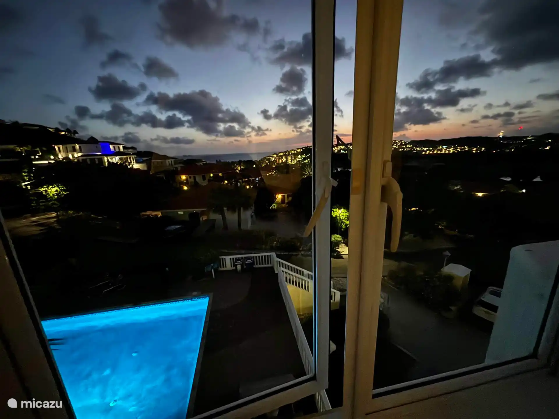 Uitzicht vanaf de slaapkamer