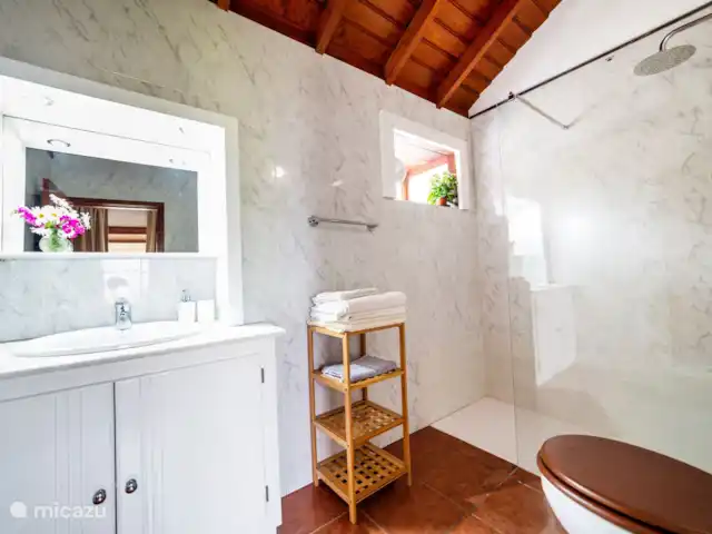 Casa Sol y Mar | Espagne, La Palma, Tijarafe - maison de vacances Salle de bain moderne avec WC et douche