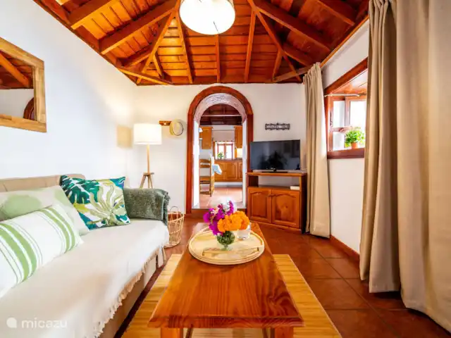 Casa Sol y Mar | Espagne, La Palma, Tijarafe - maison de vacances Le salon cosy