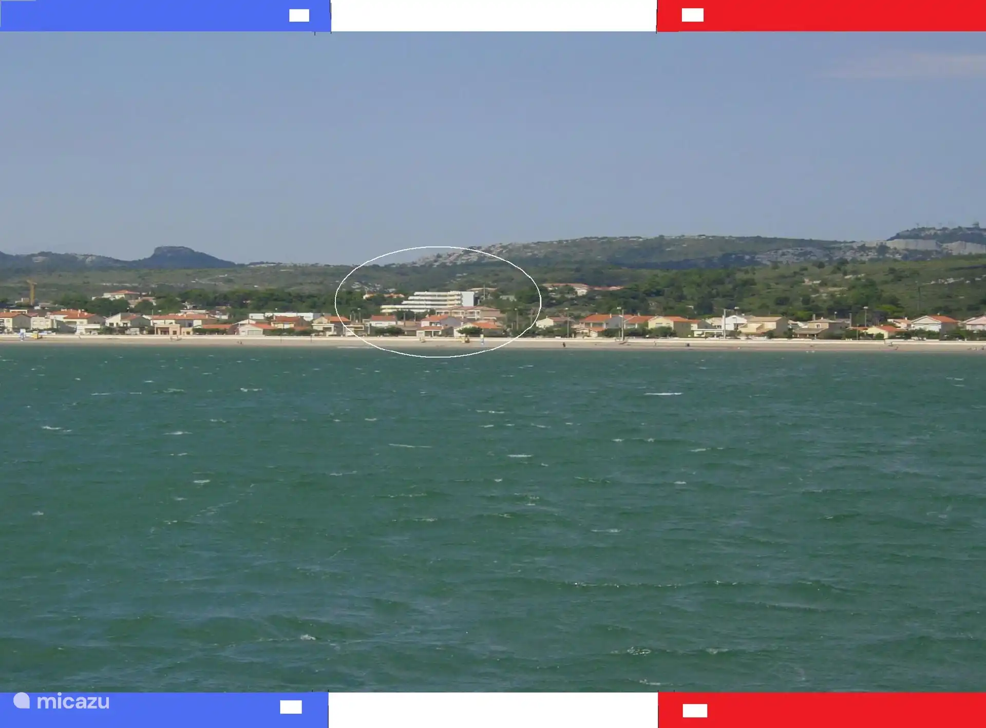 Die Residenz vom Mittelmeer aus gesehen