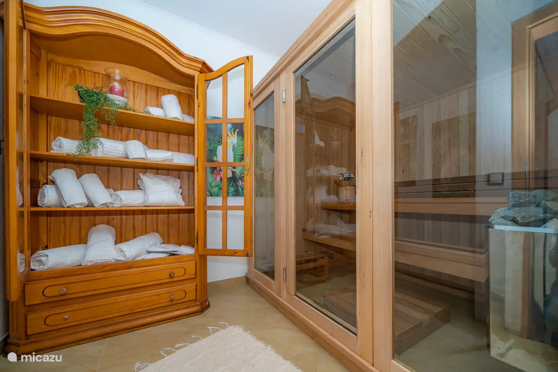 Moyennant un supplément, vous pouvez utiliser le sauna