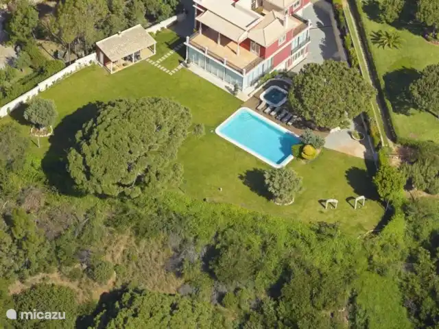 Villa Bicos | Portugal, Algarve, Albufeira - villa Vue de dessus de la piscine et du jardin