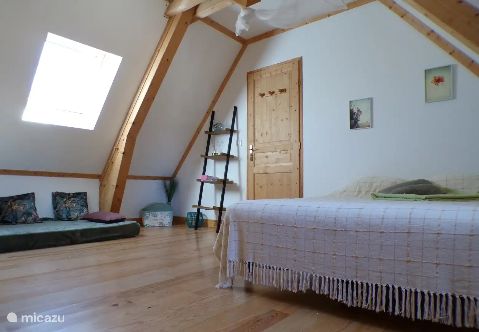 The bedroom on the first floor